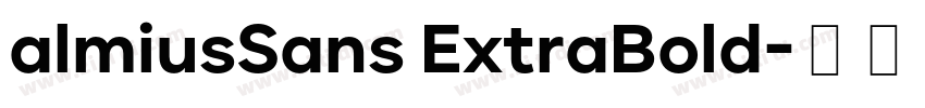 almiusSans ExtraBold字体转换